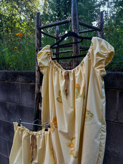 Butter Yellow - Babydoll Dress & Bloomers