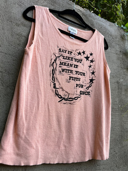 Like You Mean It - Peach Tank Top