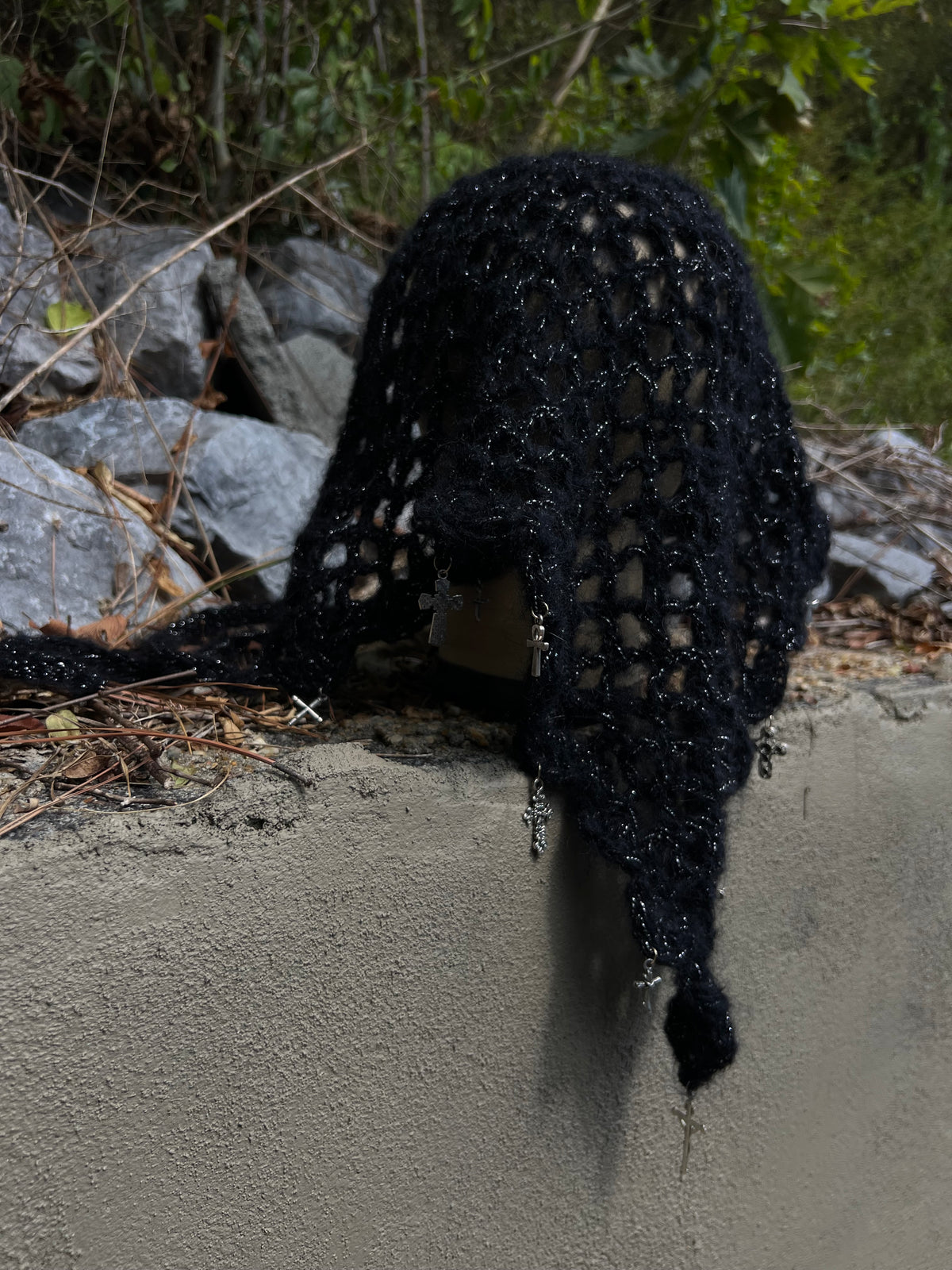 Sacrificial Shroud - Black Mohair