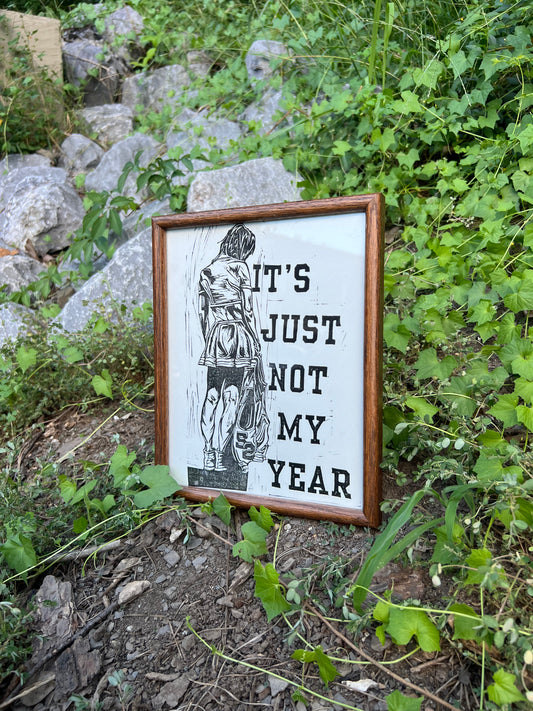 Not My Year - Framed Print