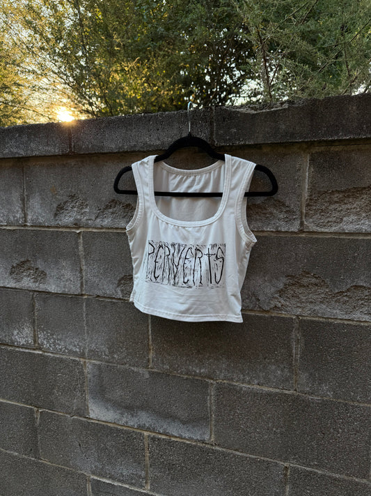 Perverts - White Tank Top