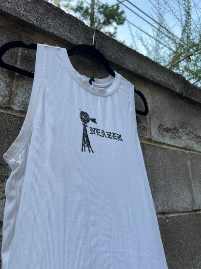 Nearer - White Tank Top