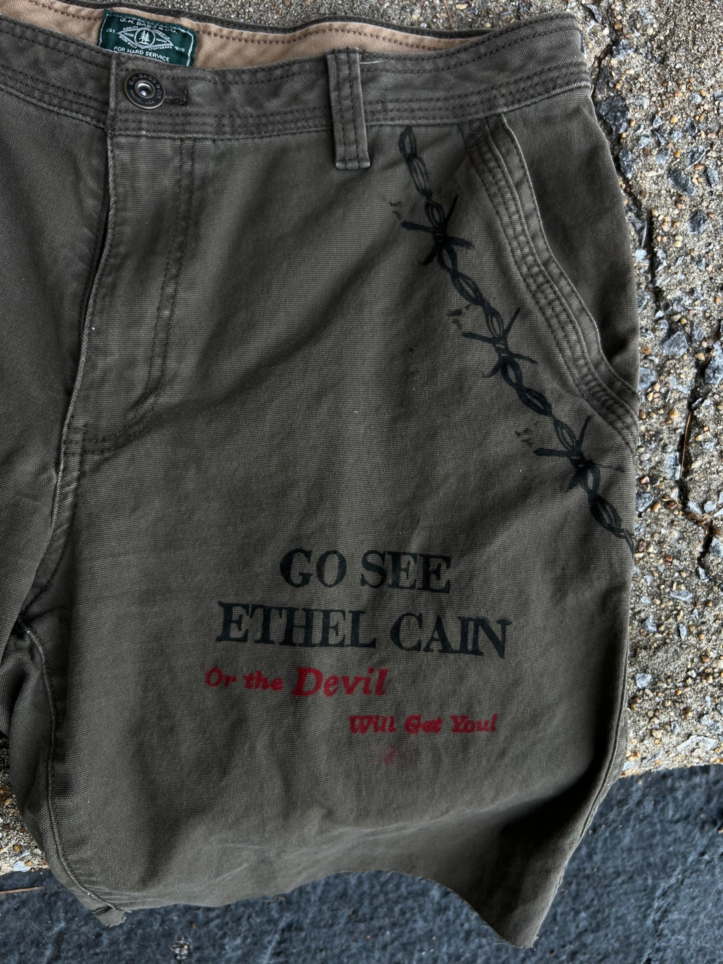 Go See Ethel Cain or the Devil Will Get You - GH Bass & Co Cargo Shorts