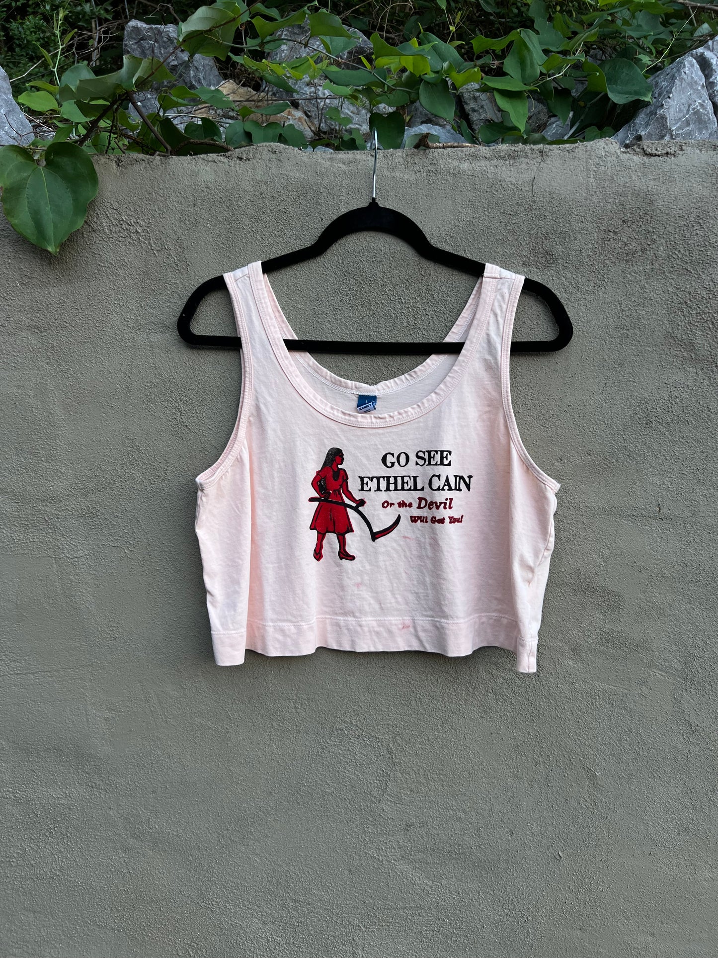 Go See Ethel Cain or the Devil Will Get You - Peach Old Navy Tank