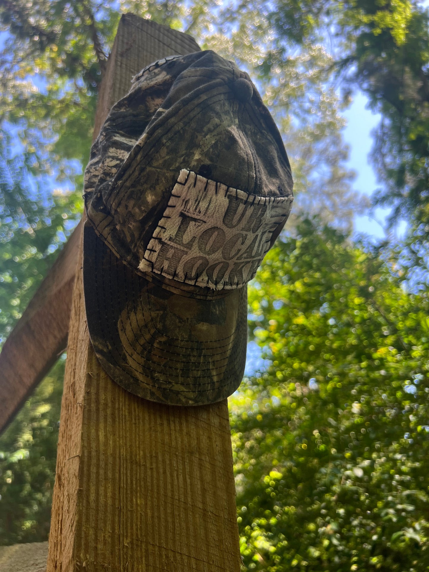 hookr merch - camo hat