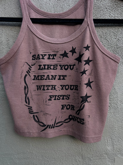 Like You Mean It - Brown Tank Top