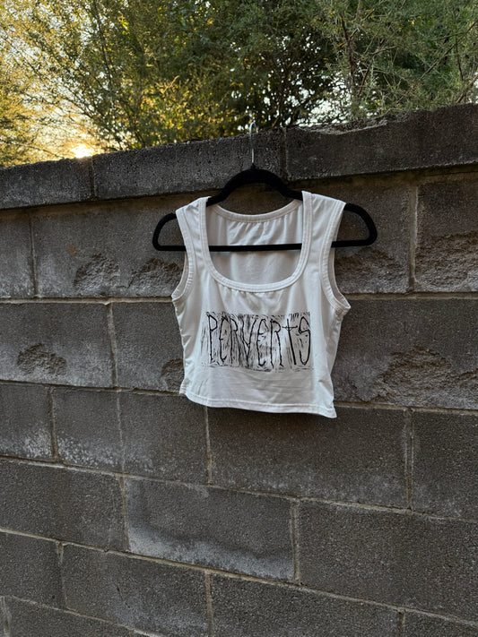 Perverts - White Tank Top