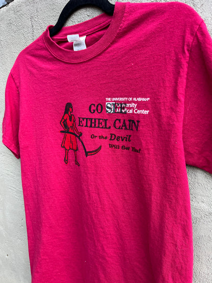 Go See Ethel Cain or the Devil Will Get You - AL Medical Center Red T-shirt
