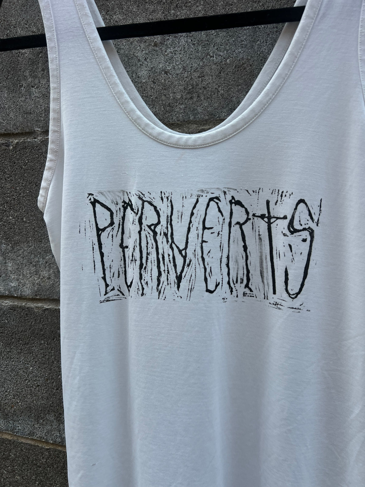 Perverts - White Tank Top - NZ