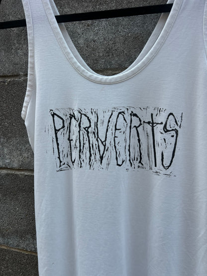 Perverts - White Tank Top - NZ