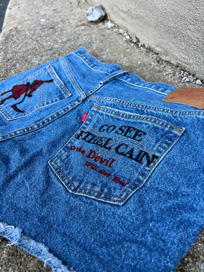 Go See Ethel Cain or the Devil Will Get You -  Levi Denim Shorts