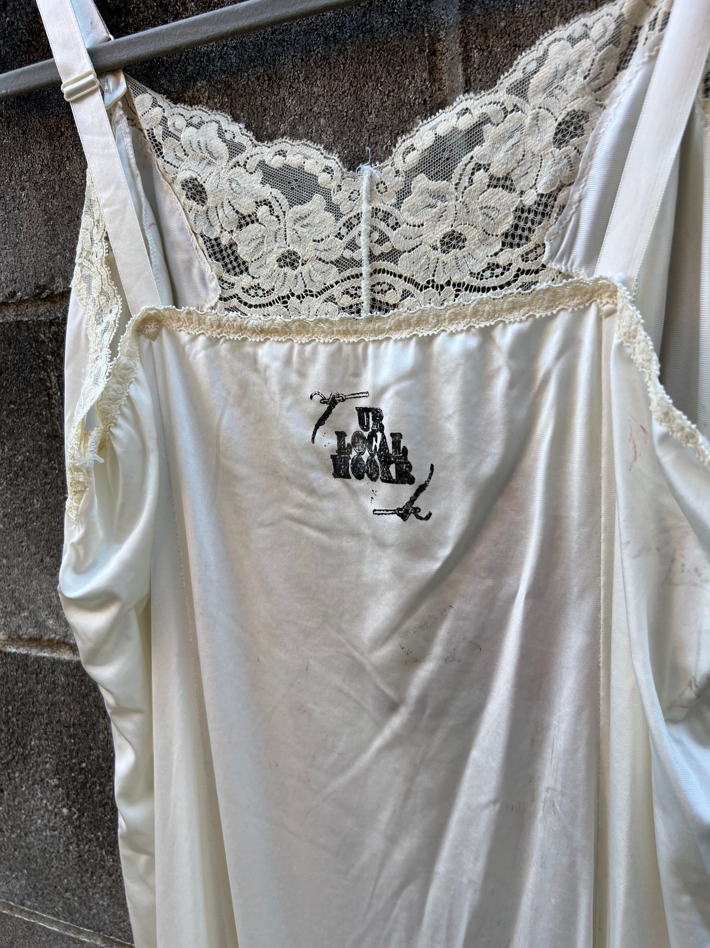 Go See Ethel Cain or the Devil Will Get You - Vintage Off-white Slip Dress