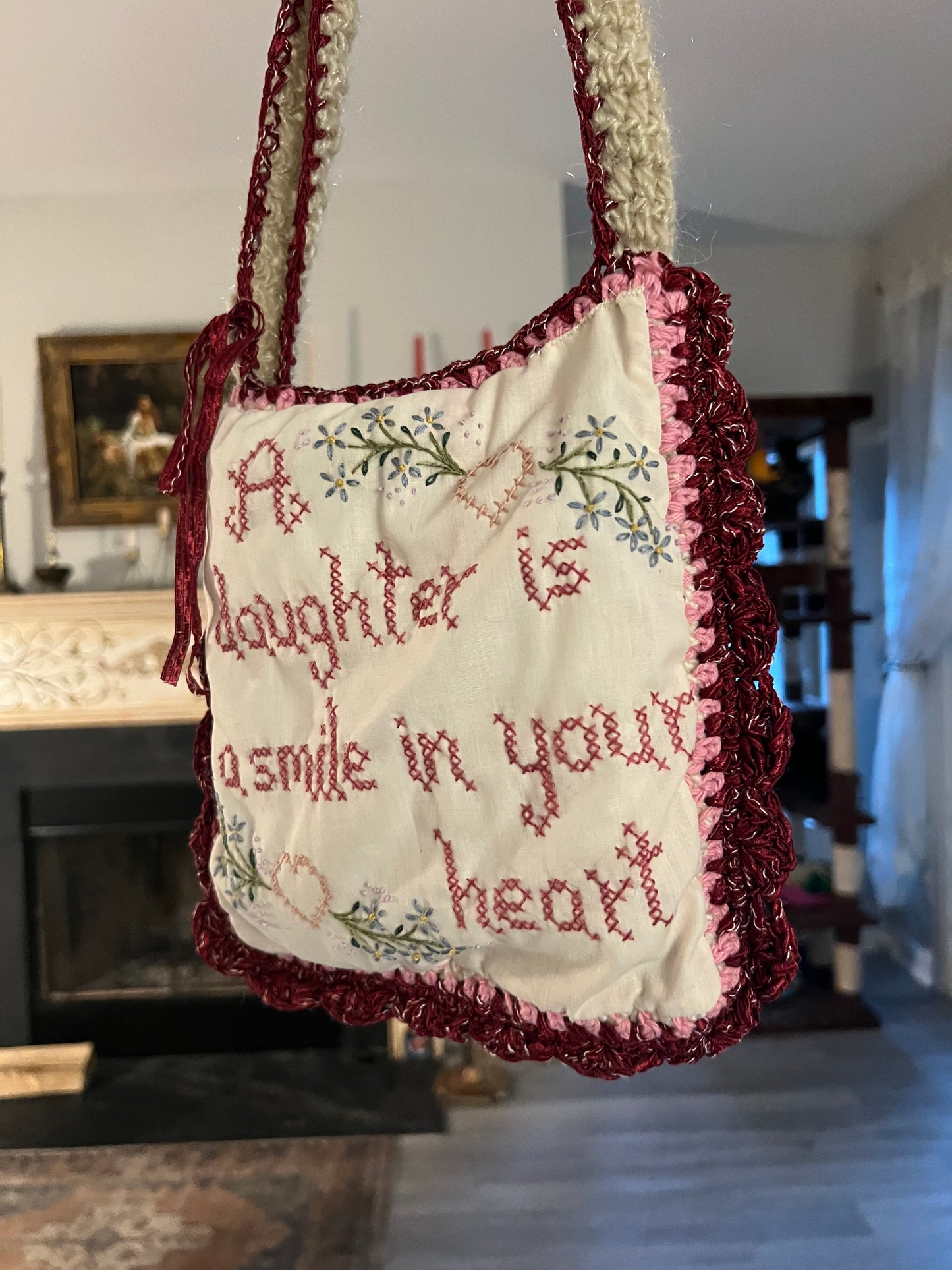 Vintage Floral Mini Tote