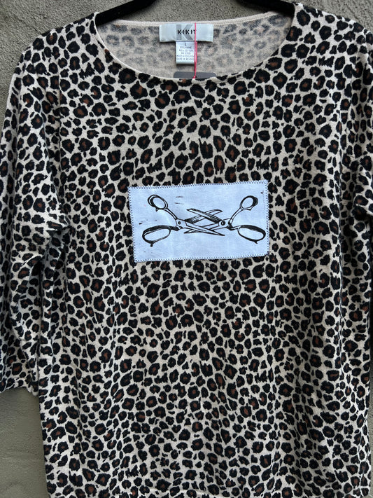 scissor me timbers - cheetah shirt