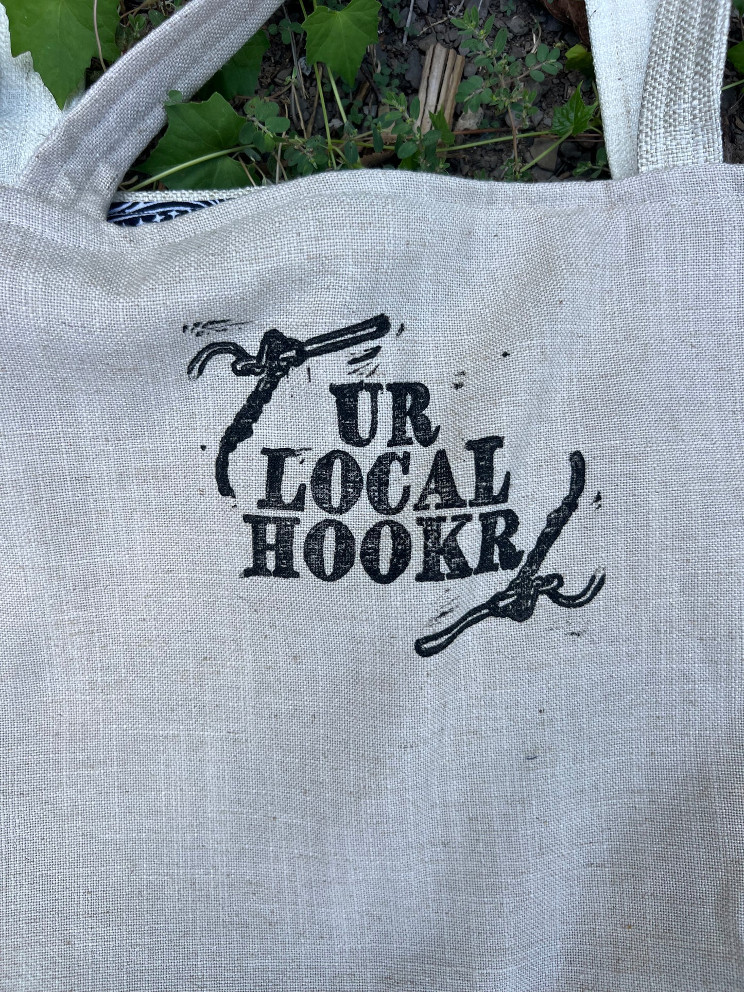 Dog Teeth - Handmade Tote Bag