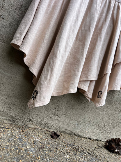 Dog Teeth - tan dress