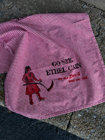 Go See Ethel Cain or the Devil Will Get You - Red Gingham Hand Towel