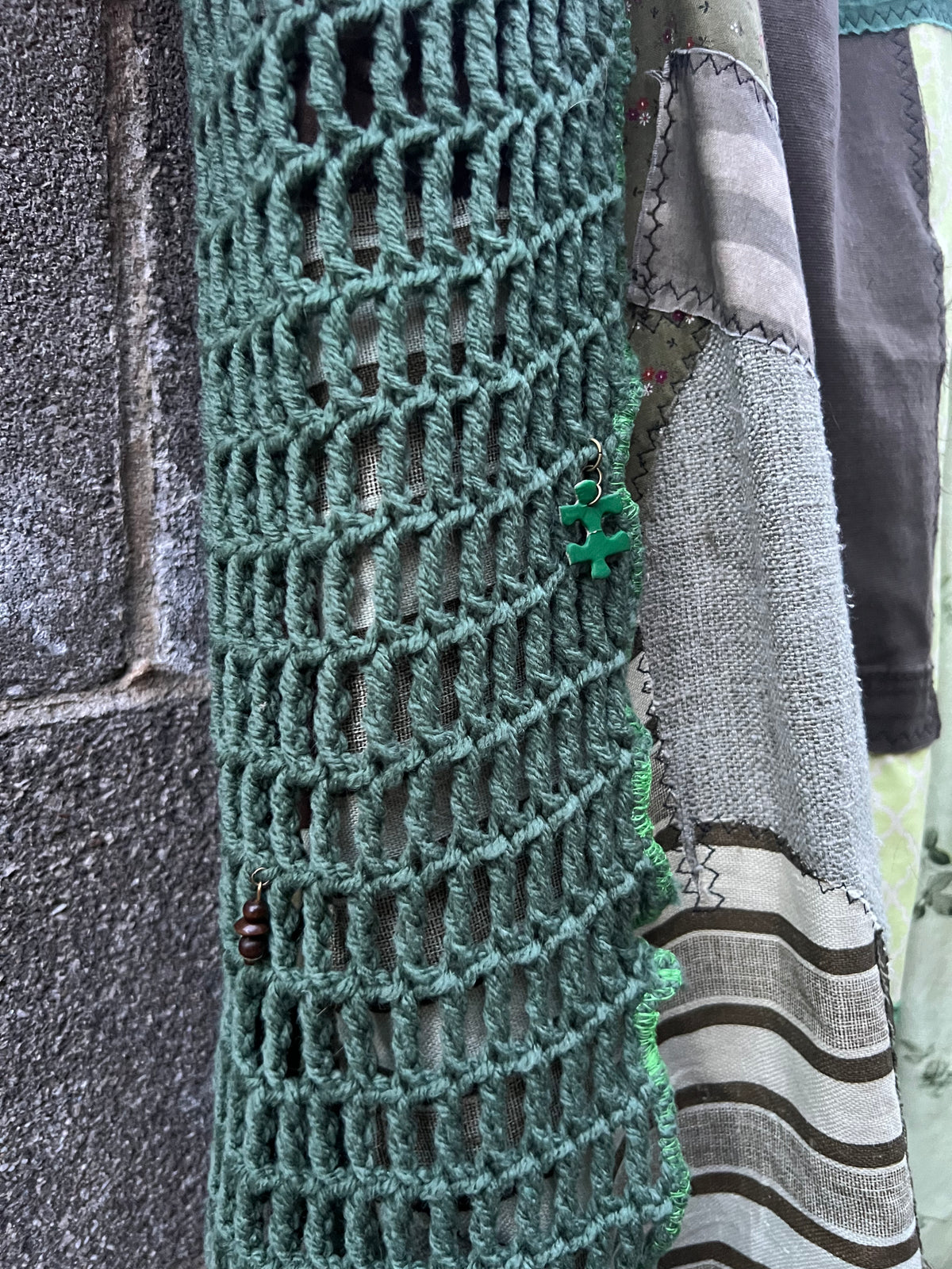 Green Scraps - Babydoll Dress