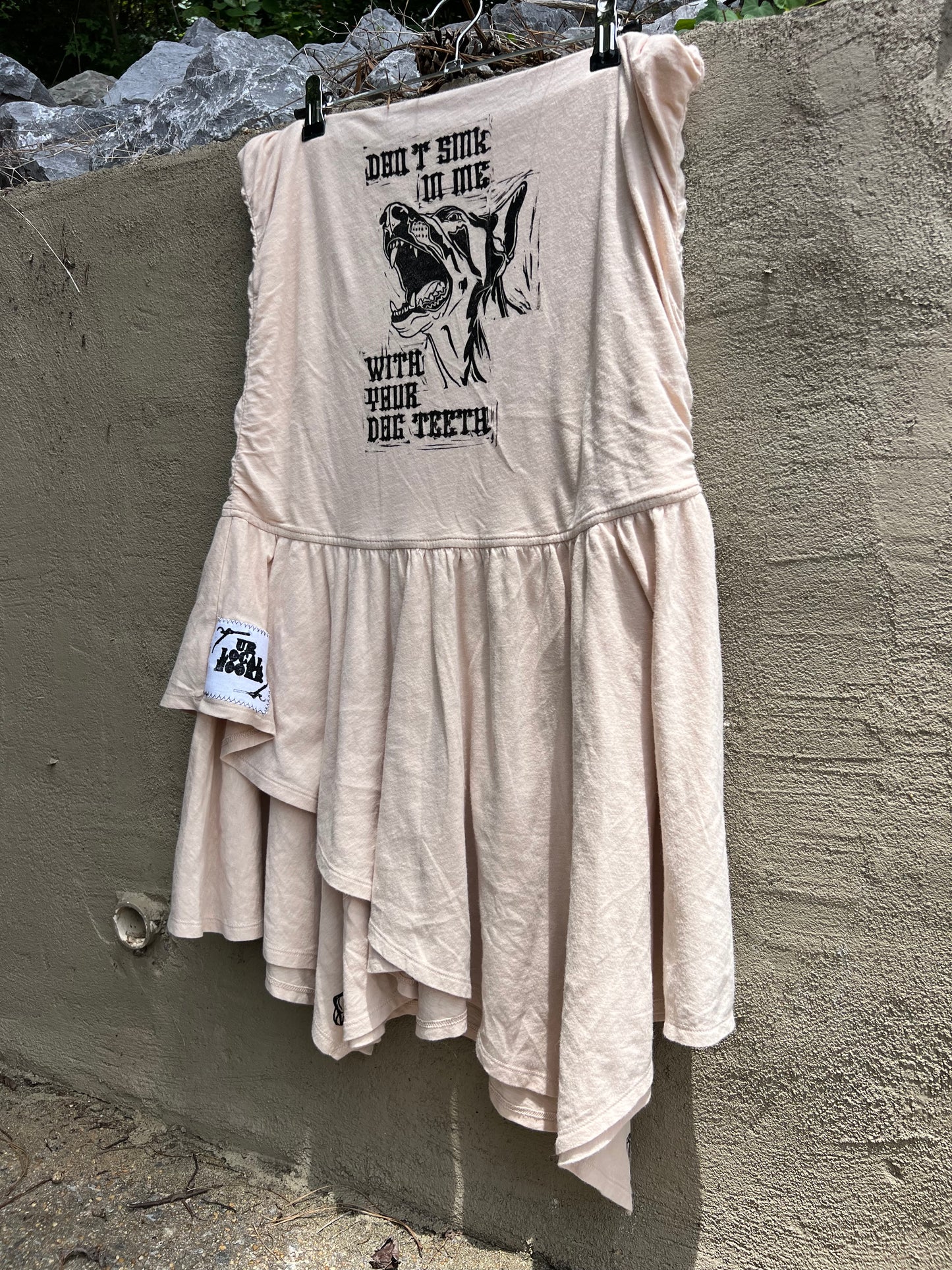 Dog Teeth - tan dress