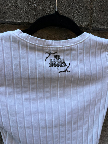 Perverts - White Baby Tee - B