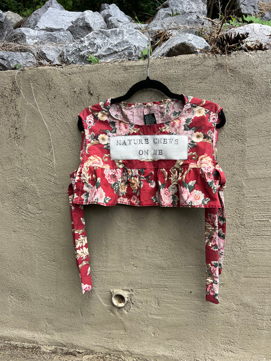 nature chews on me - pillowcase top