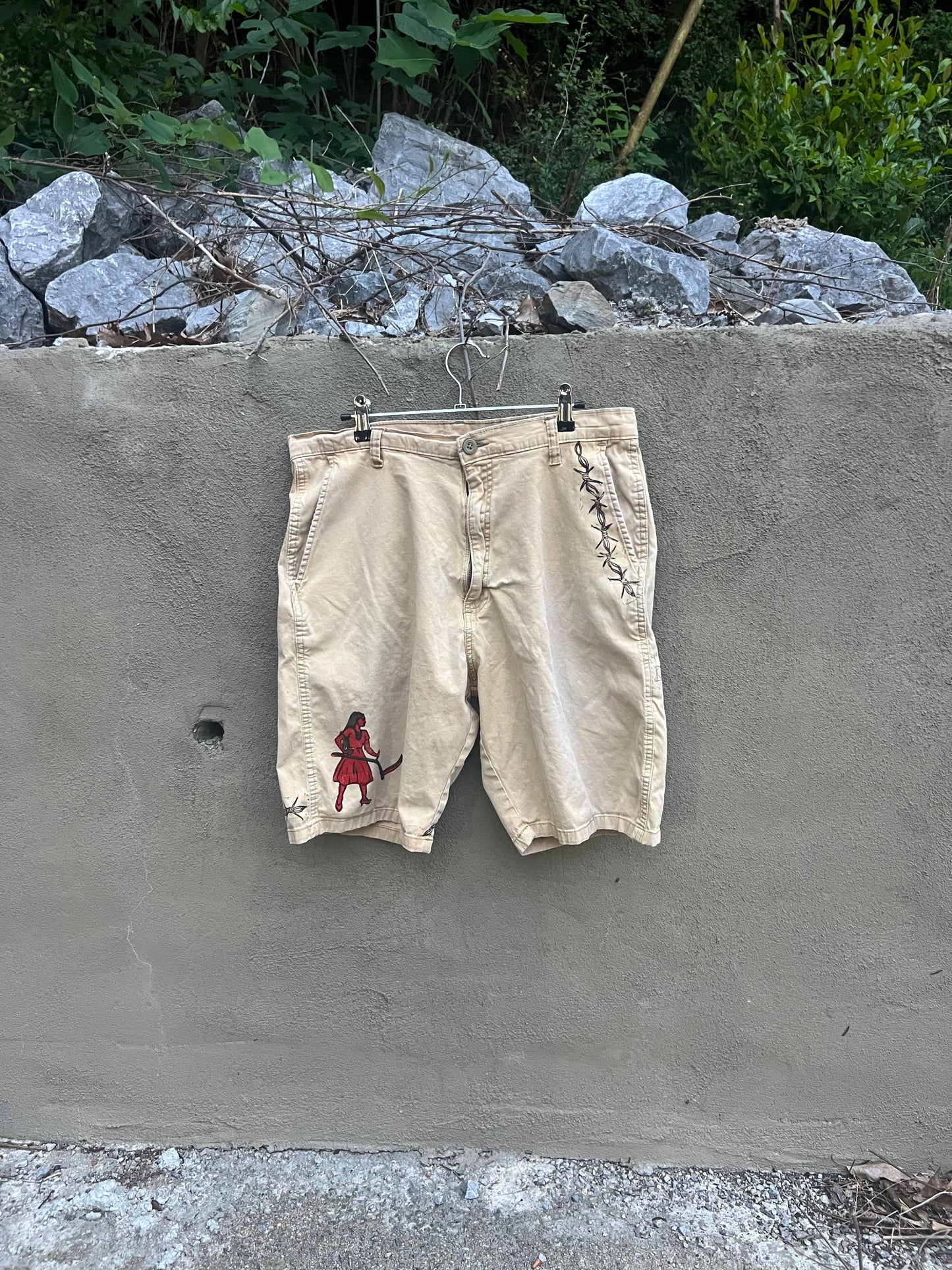 Go See Ethel Cain or the Devil Will Get You - Wrangler Cargo Shorts