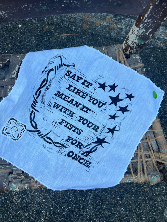 Like You Mean It - Alter Cloth / Vintage Handkerchief - no. 5