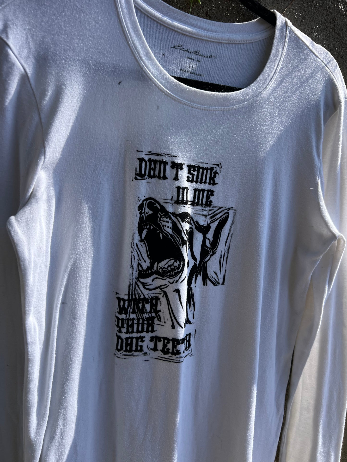 Dog Teeth - White Long-Sleeve Tshirt