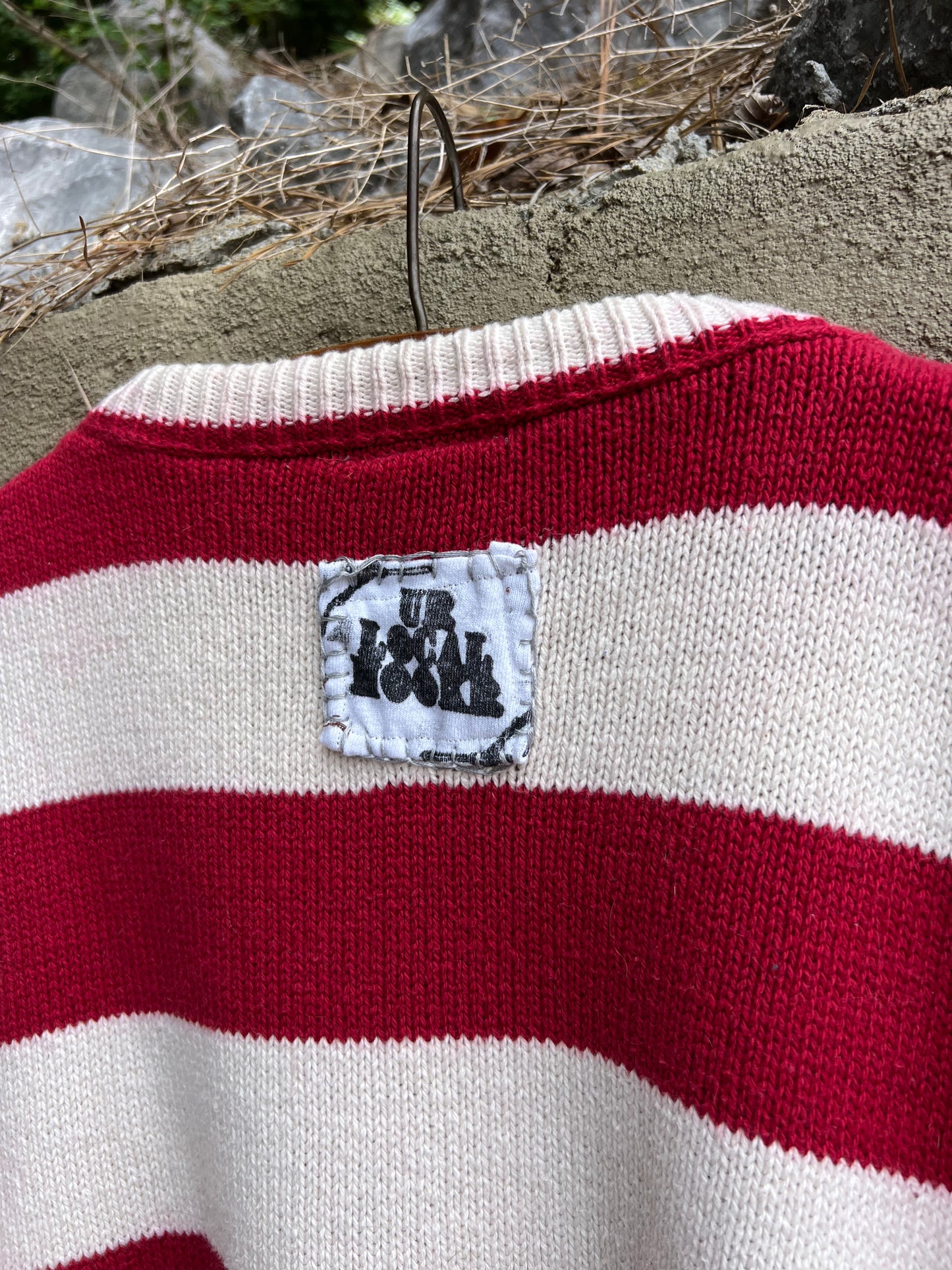 Say it Like You Mean it - Hand Embroidered Vintage Sweater