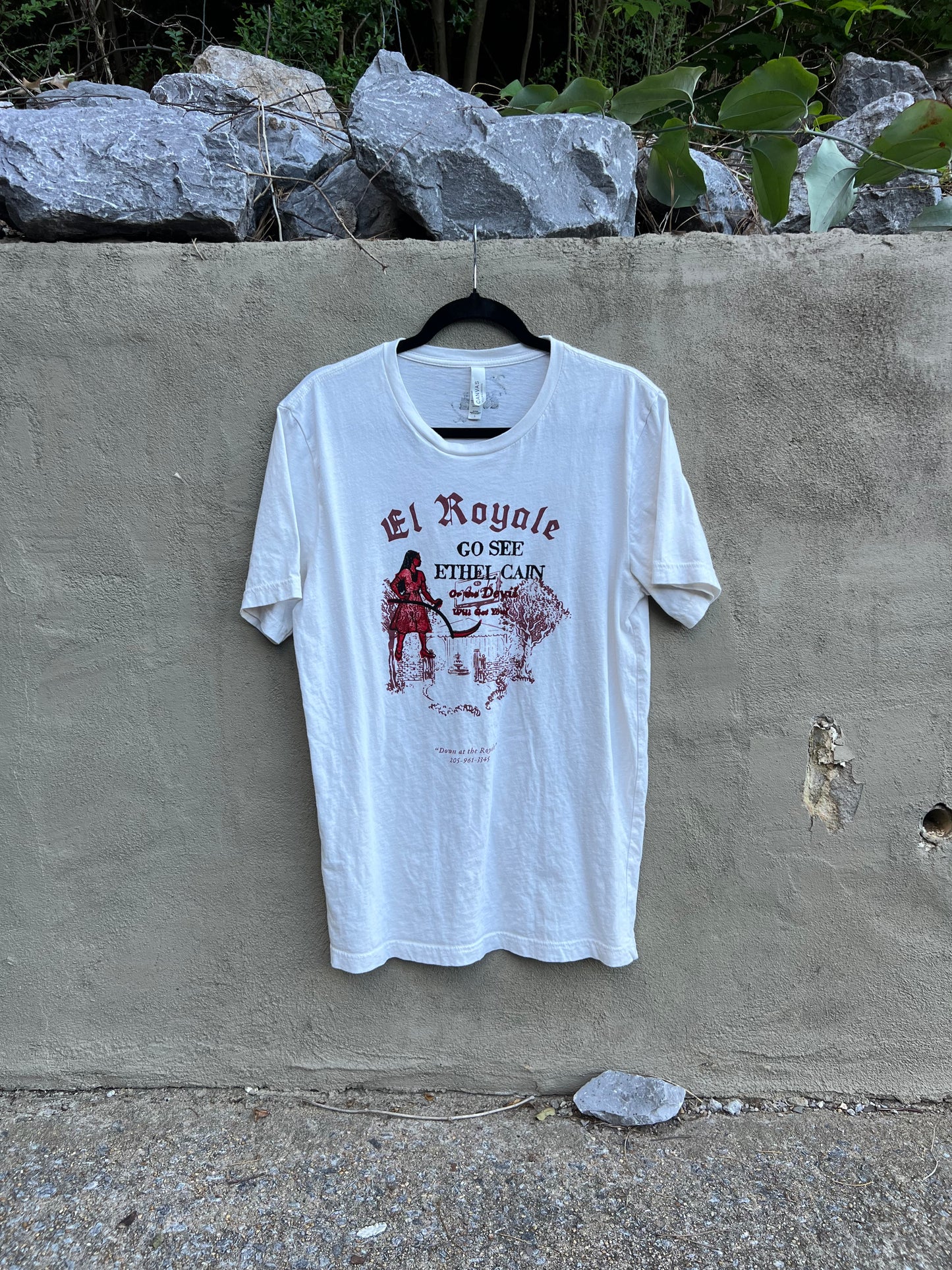 Go See Ethel Cain or the Devil Will Get You - El Royale White TShirt