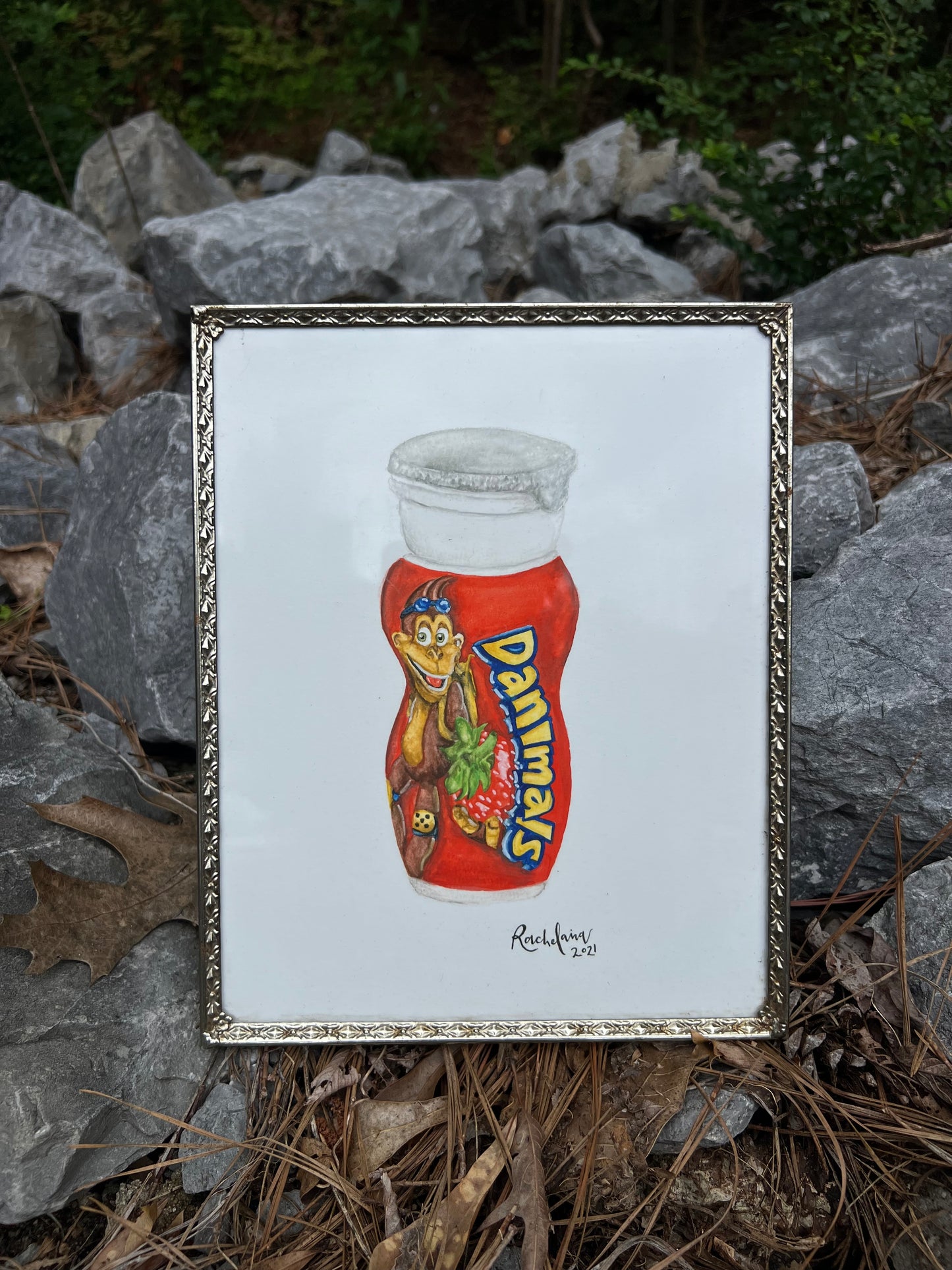 Danimals Drinkable Yogurt Watercolor - Giclee