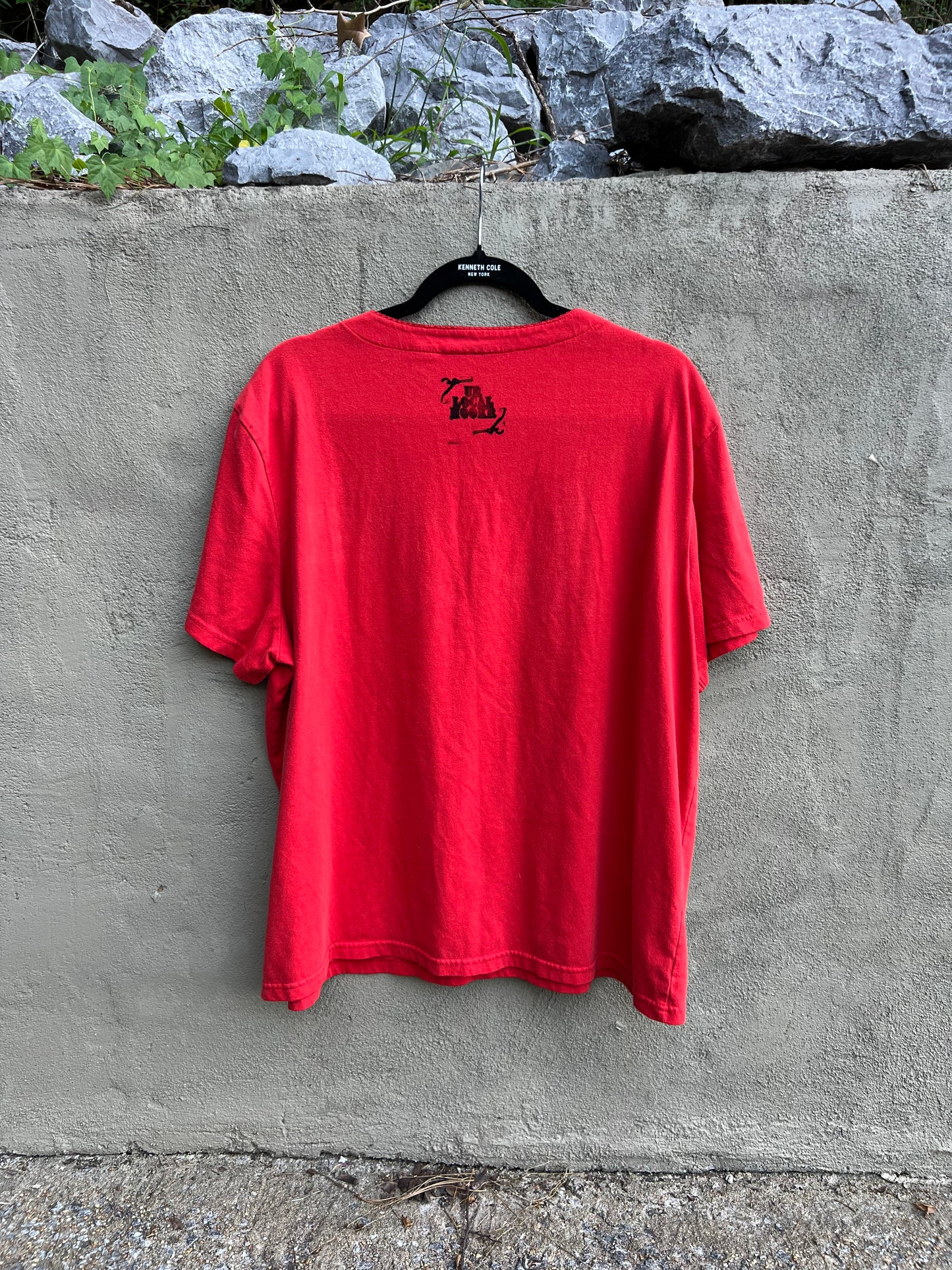 Go See Ethel Cain or the Devil Will Get You - Red Vintage Embroidered Button T-shirt