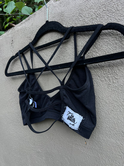 Florida Forever - Black Bralette