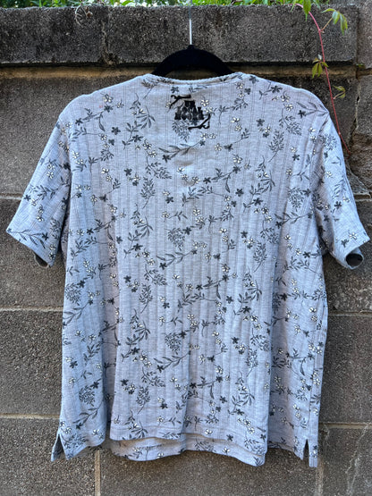 Go See Ethel Cain or the Devil Will Get You - Vintage Grey Floral Shirt