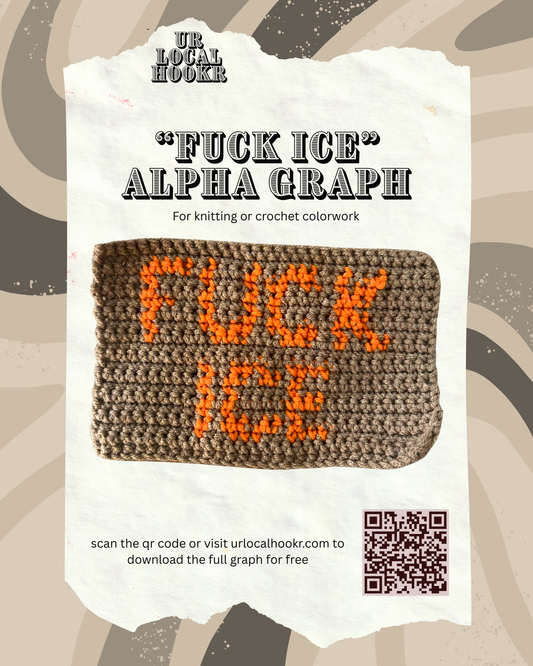 “Fuck Ice” Alpha Graph Pattern