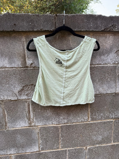 Mini Prints Collage - Green Tank Top - UO