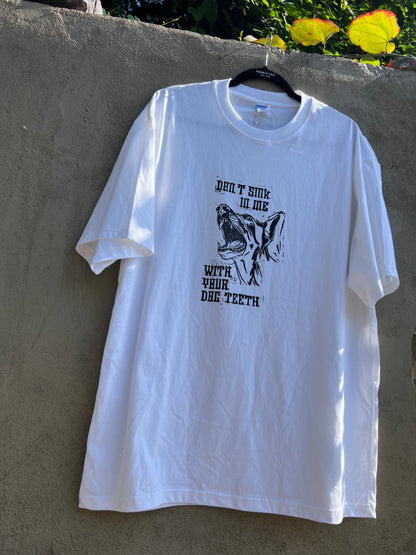 Dog Teeth - White Tshirt