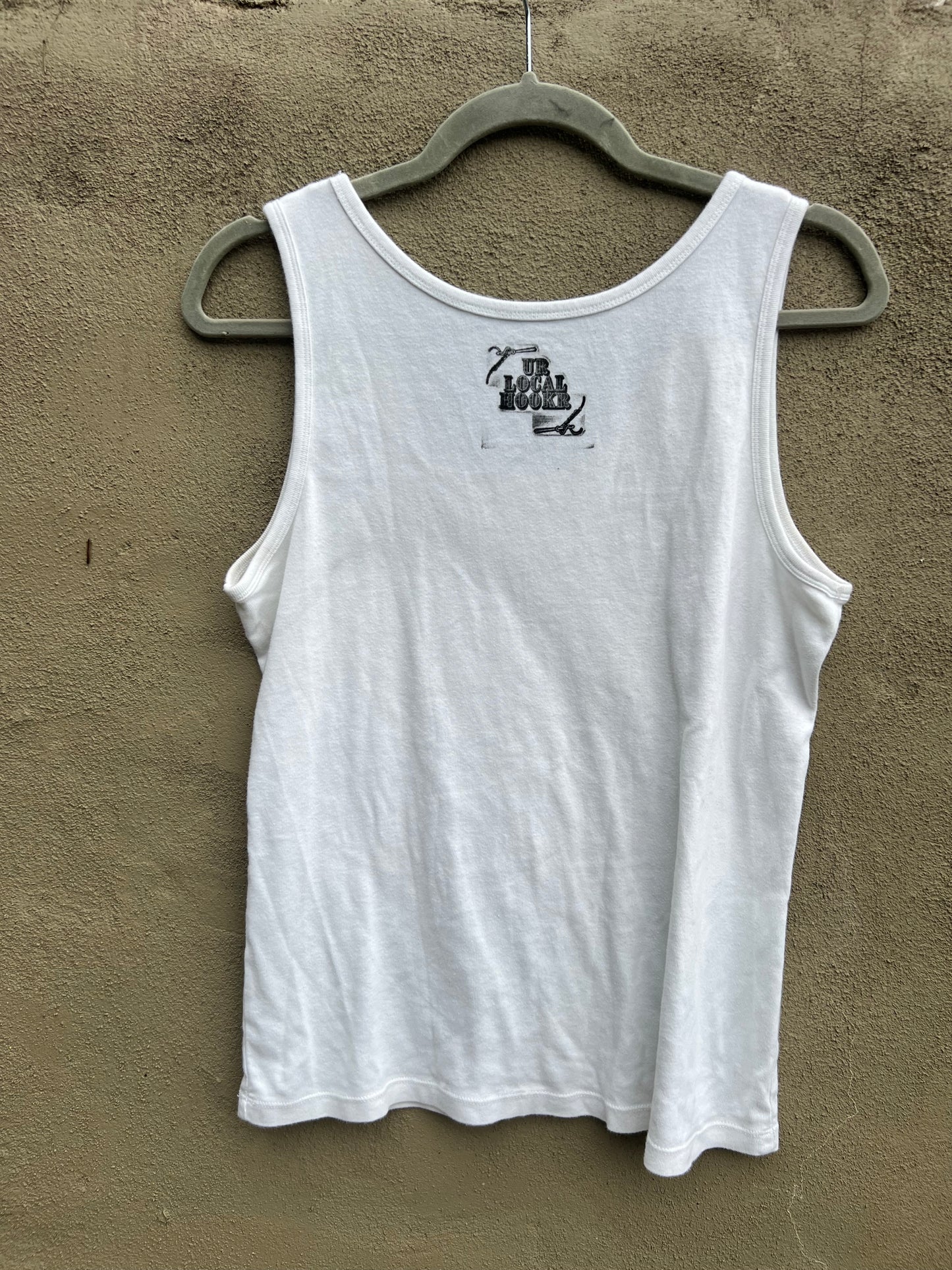 Go See Ethel Cain or the Devil Will Get You - White SJB Tank Top