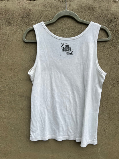 Go See Ethel Cain or the Devil Will Get You - White SJB Tank Top