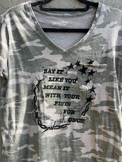 Like You Mean It - Camo Tshirt