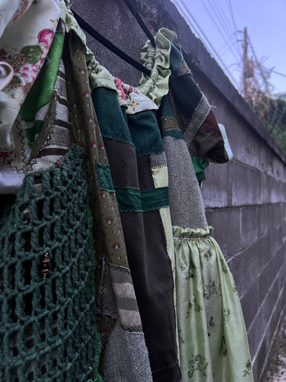 Green Scraps - Babydoll Dress