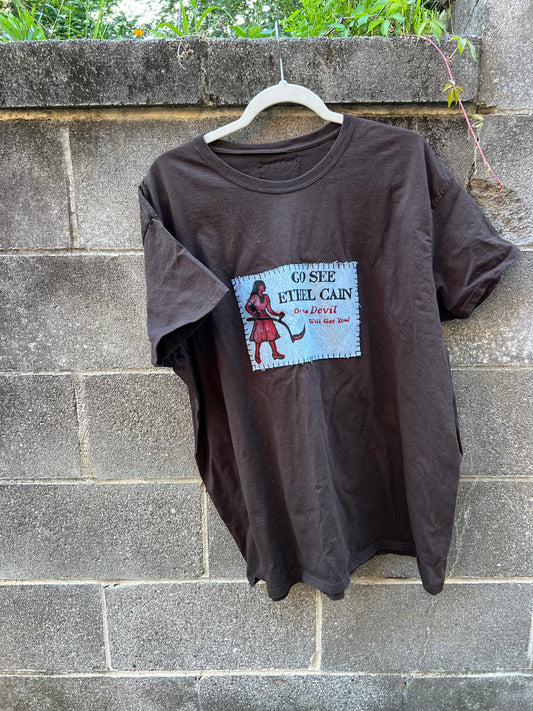 Go See Ethel Cain or the Devil Will Get You - Brown T-Shirt