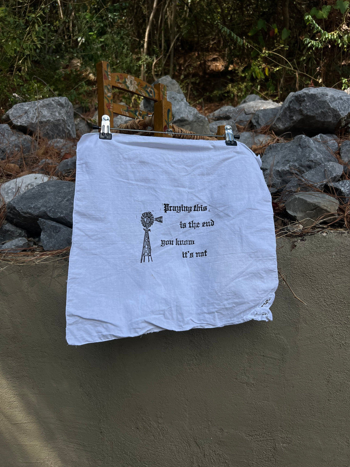 You Know It’s Not - Alter Cloth / Vintage Handkerchief - no. 1