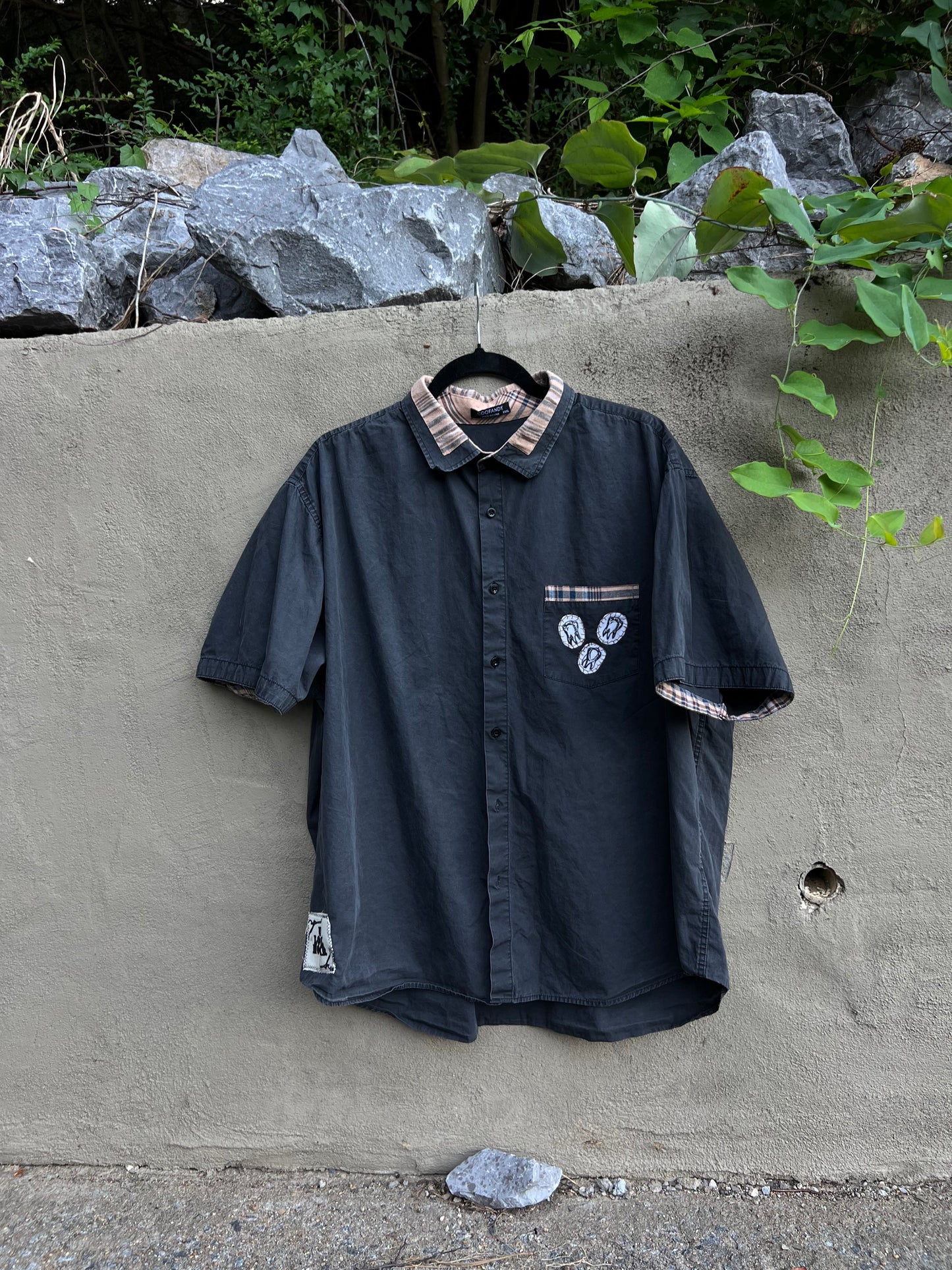 Dog Teeth - Dark Grey Shirt