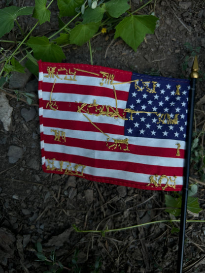 Do It For Dale - Hand Embroidered Flags