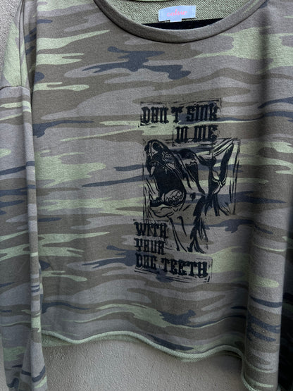 Dog Teeth - Camo Pullover