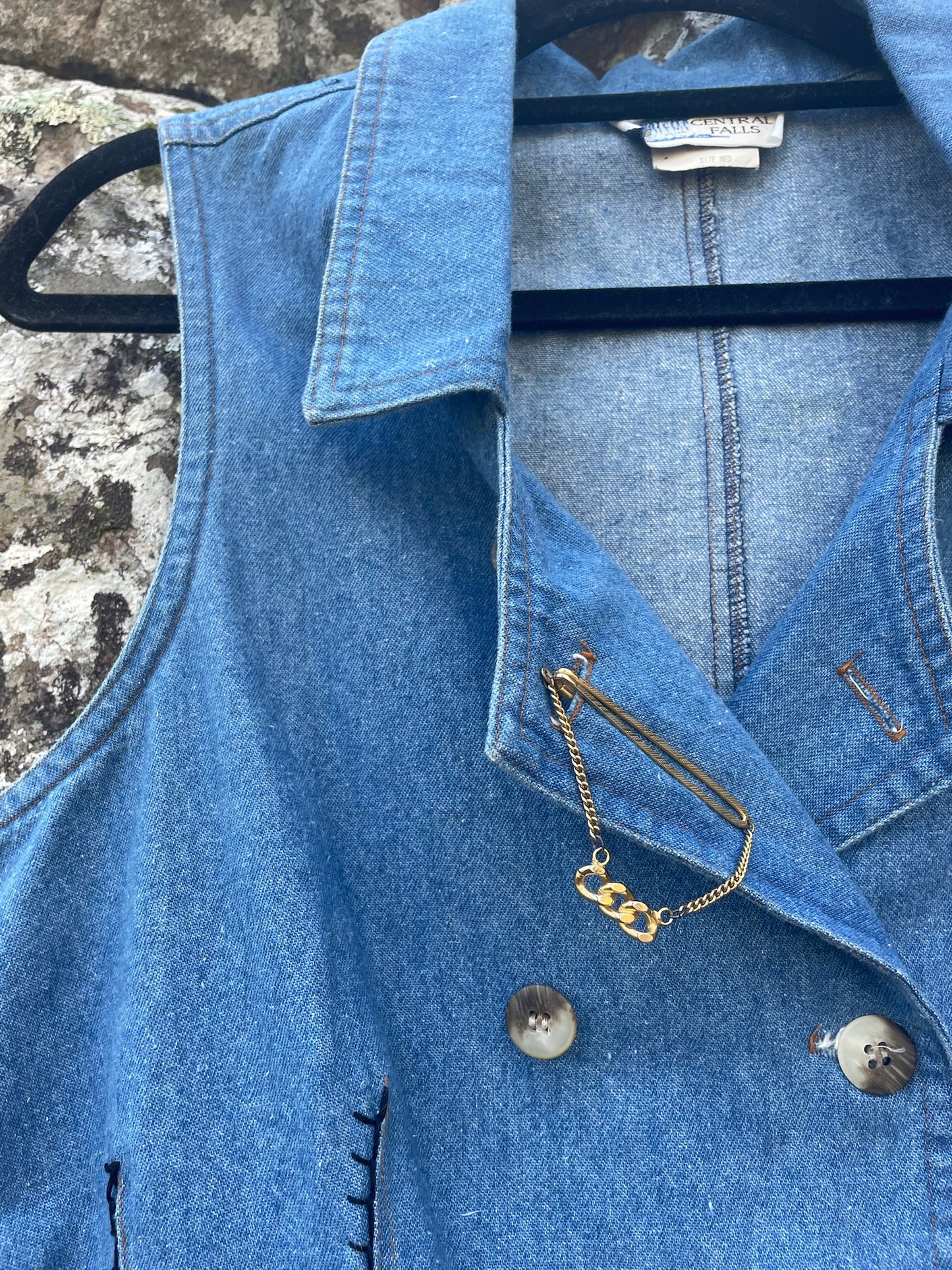 Crush (Stripped) Denim Vest