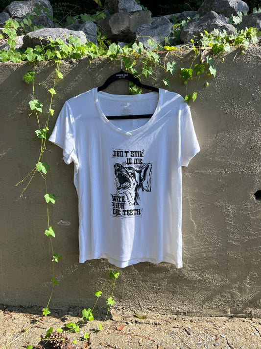 Dog Teeth - White Tshirt