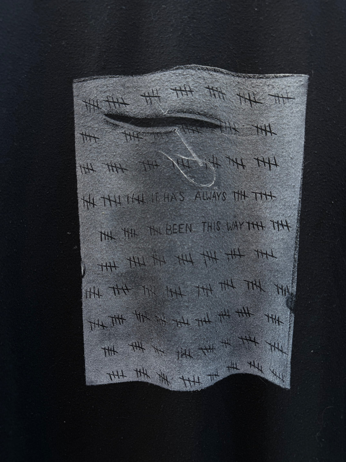 It Has Always Been This Way w/ Needle - Black Tshirt - A