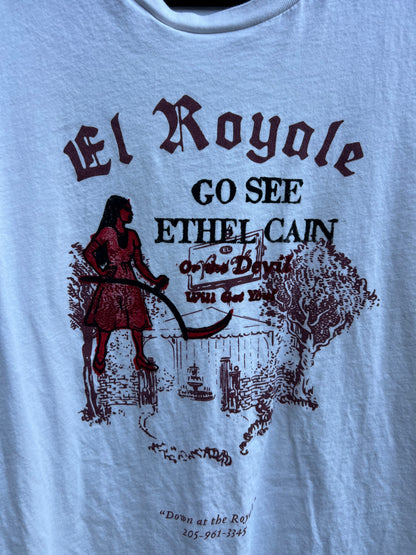 Go See Ethel Cain or the Devil Will Get You - El Royale White TShirt